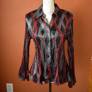 3/$21 Covington Long Sleeve Button Down shirt.  Petite Large